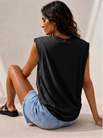 Camiseta Hombreras NOVALA Negro HEVE