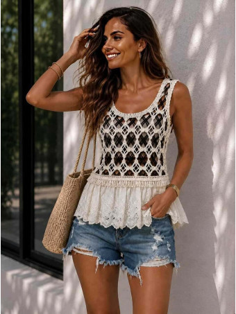Top Crochet Combinado ELVORA HEVE