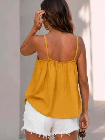 Cuerpo con Volante y Tachas TRESSA Mostaza HEVE