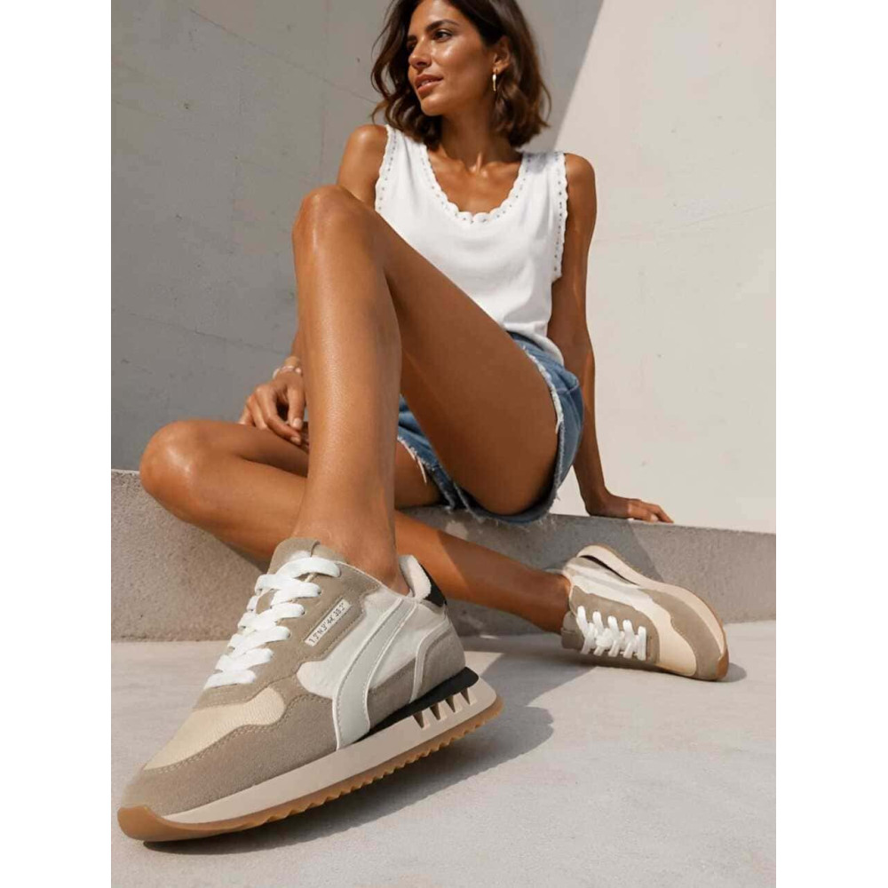 Deportiva Combinada Retro COOPER Taupe HEVE