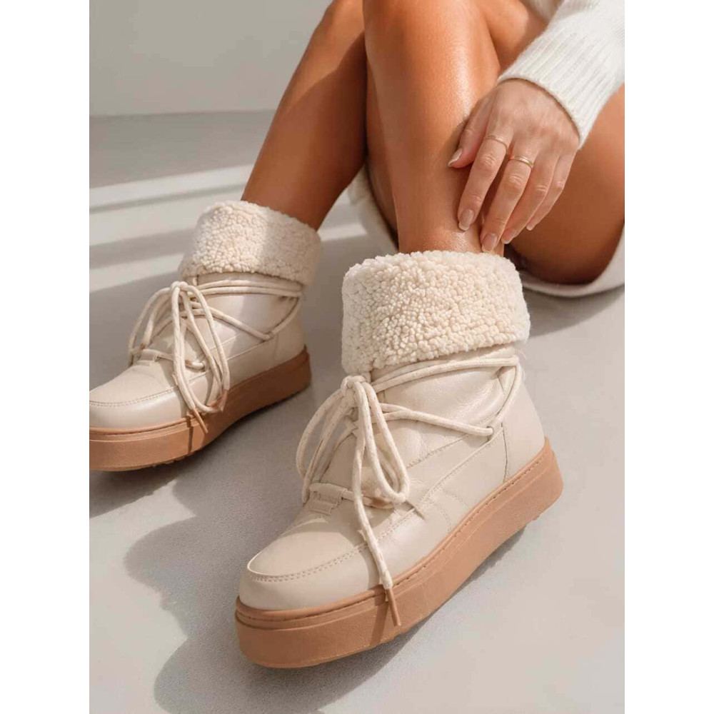 Bota Apre Ski Efecto Piel WINTRA Taupe HEVE