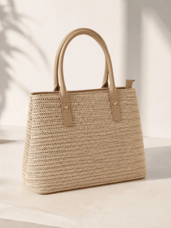 Bolso Tote Rafia VESNIA Natural HEVE