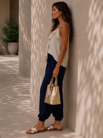 Pantalón Bombacho ZAYIRA Marino HEVE