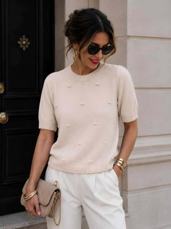 Punto Manga Corta NETTLE Beige HEVE