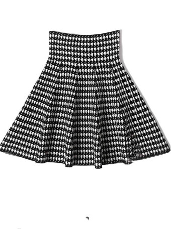 Falda Punto Pata Gallo DRIVIOZ Blanco/Negro HEVE