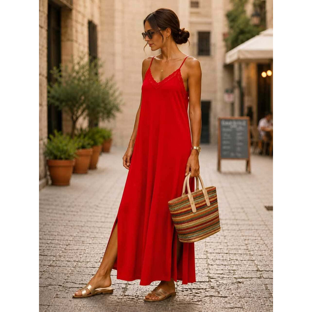 Vestido Lencero REENIE Rojo HEVE