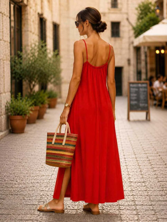 Vestido Lencero REENIE Rojo HEVE