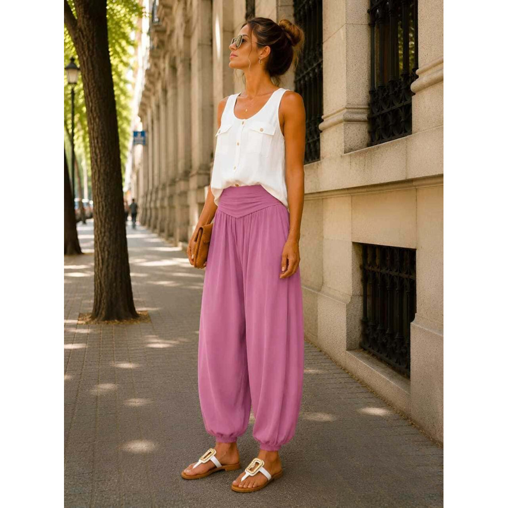 Pantalón Harem ALADDÍN Rosa HEVE
