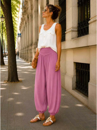 Pantalón Harem ALADDÍN Rosa HEVE