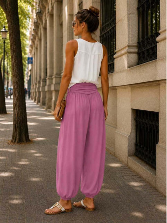 Pantalón Harem ALADDÍN Rosa HEVE
