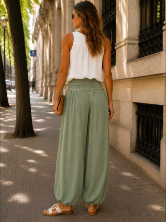 Pantalón Harem ALADDÍN Khaki HEVE