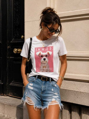 Camiseta Gráfica Algodón...