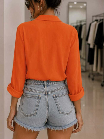 Camisa Nudo KENZIE Naranja HEVE