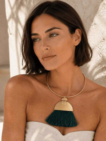 Collar Rígido SIOBAN Oro/Verde 96 HEVE