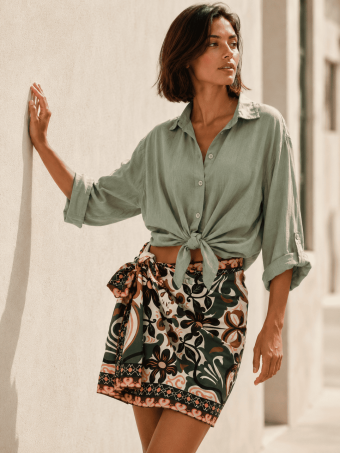 Falda Pareo Estampada LIUBA HEVE