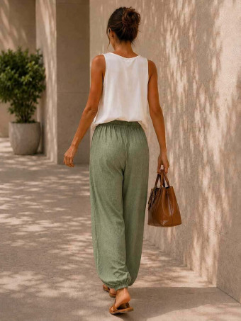 Pantalón Bombacho ZAYIRA Khaki HEVE