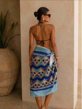 Falda Pareo Midi Estampado Tucán HEVE
