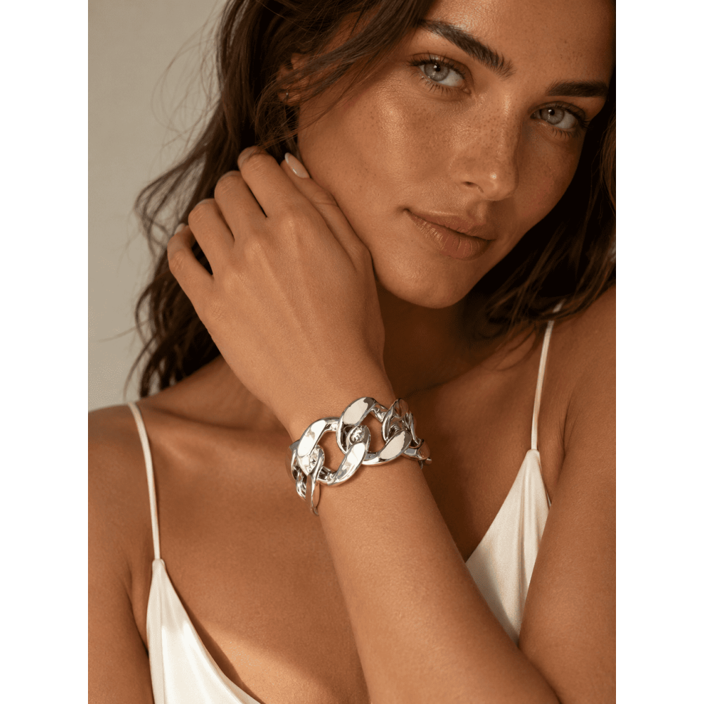 Pulsera Eslabones ZAYNAR Plata HEVE