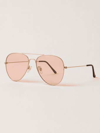 Gafas Sol Aviador Oro/Rosa 32 HEVE
