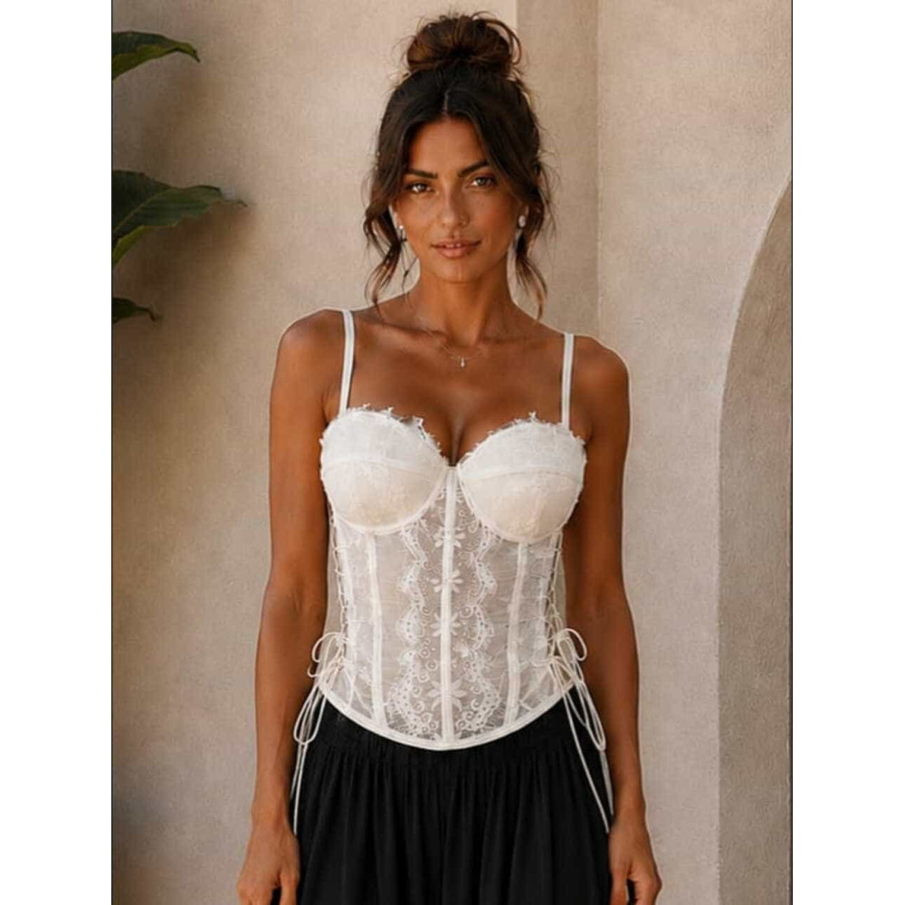 Bustier Encaje ALLEGRA Crudo HEVE