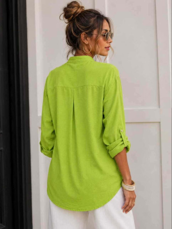 Camisa Fluida FLOSSIE Verde Hierba HEVE