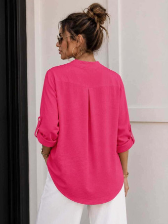 Camisa Fluida FLOSSIE Rosa Flúor HEVE