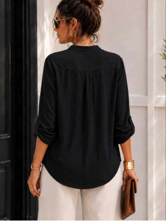 Camisa Fluida FLOSSIE Negro HEVE