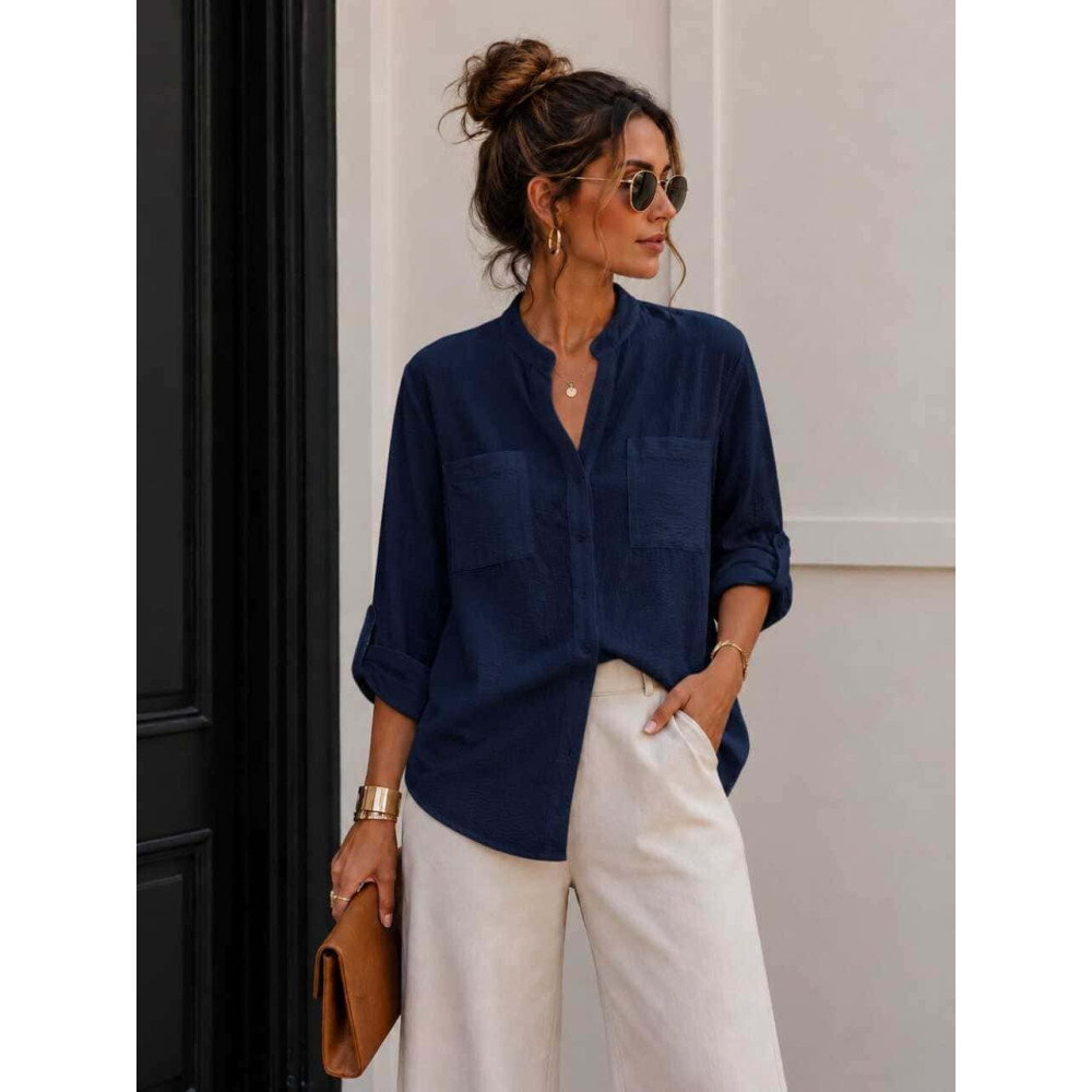 Camisa Fluida FLOSSIE Marino HEVE