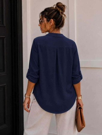 Camisa Fluida FLOSSIE Marino HEVE