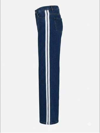 Jeans Wide Leg Franja Lateral MADDEN HEVE