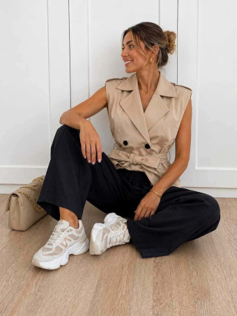 Chaleco Trench KENSLEY Beige HEVE