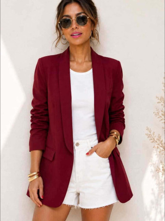 Blazer Frunces BIANCA Burdeos HEVE