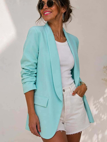 Blazer Frunces BIANCA Aguamarina HEVE