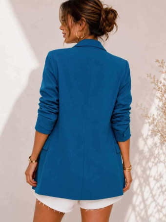 Blazer Frunces BIANCA Azul Pato HEVE