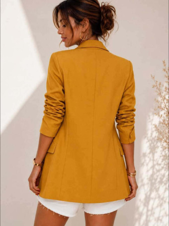 Blazer Frunces BIANCA Mostaza HEVE