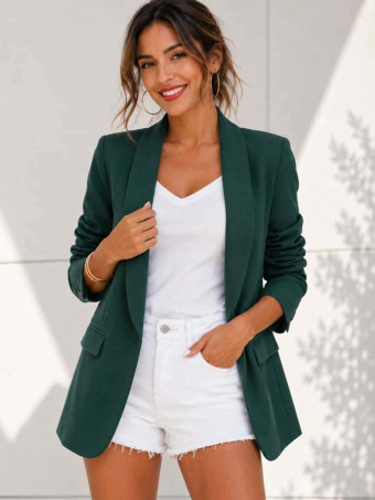 Blazer Frunces BIANCA Verde Pino HEVE