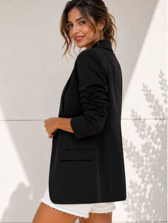 Blazer Frunces BIANCA Negro HEVE