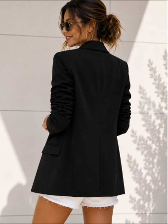 Blazer Frunces BIANCA Negro HEVE