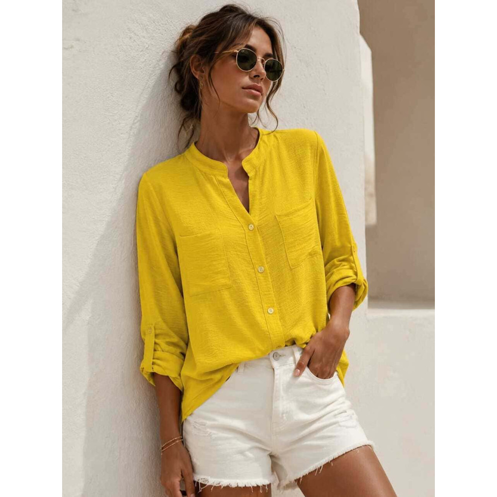 Camisa Fluida FLOSSIE Mostaza HEVE
