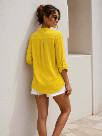 Camisa Fluida FLOSSIE Mostaza HEVE