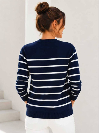 Punto Rayas Corazón LOVE STRIPES Marino HEVE