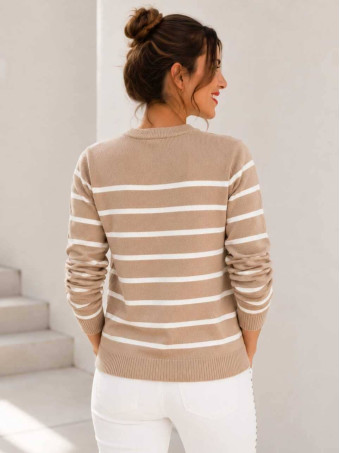Punto Rayas Corazón LOVE STRIPES Camel HEVE