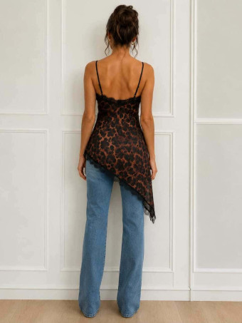 Vestido Lencero Print EONELA Marrón HEVE