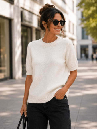 Punto Soft Manga Corta MAYLIE Blanco HEVE