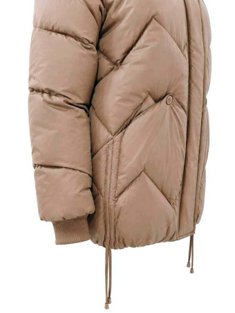 Cazadora Acolchada Capucha PRISCA Camel HEVE