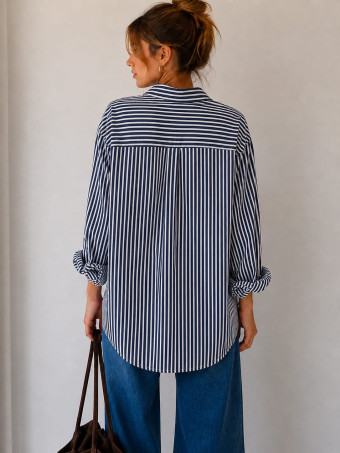 Camisa Rayas PARKER Azul HEVE