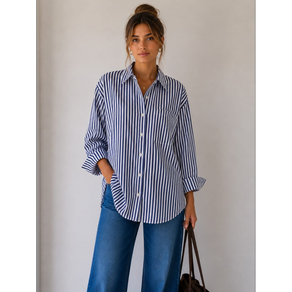 Camisa Rayas PARKER Azul HEVE