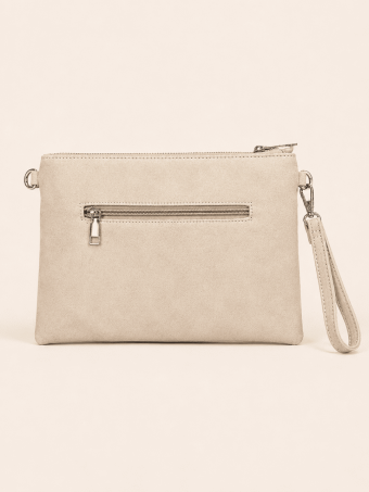 Bolso Efecto Ante Tachas SIDNEY Beige HEVE