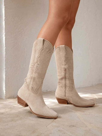 Bota Campera Micro-Perforada SAVANNAH Beige HEVE