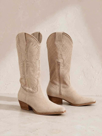 Bota Campera Micro-Perforada SAVANNAH Beige HEVE
